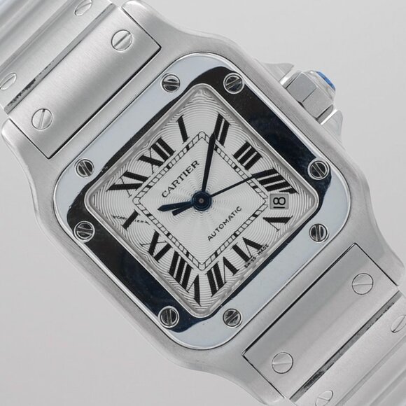Cartier Santos Galbée Automatic 24mm Stainless Steel Silver Dial 2423 main image 9